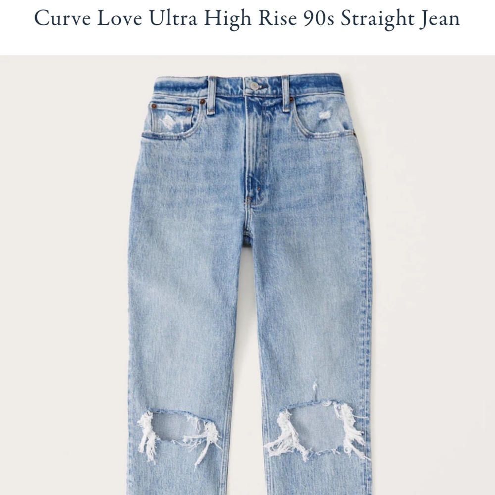 Abercrombie curve love high waisted jeans